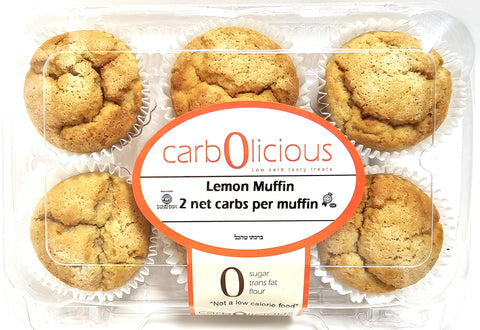 Low Carb Lemon Muffin - 6 Pack - Only 2 grams Net Carbs per Muffin! <br/><font color="ED2939">Please freeze product until ready to use</font>